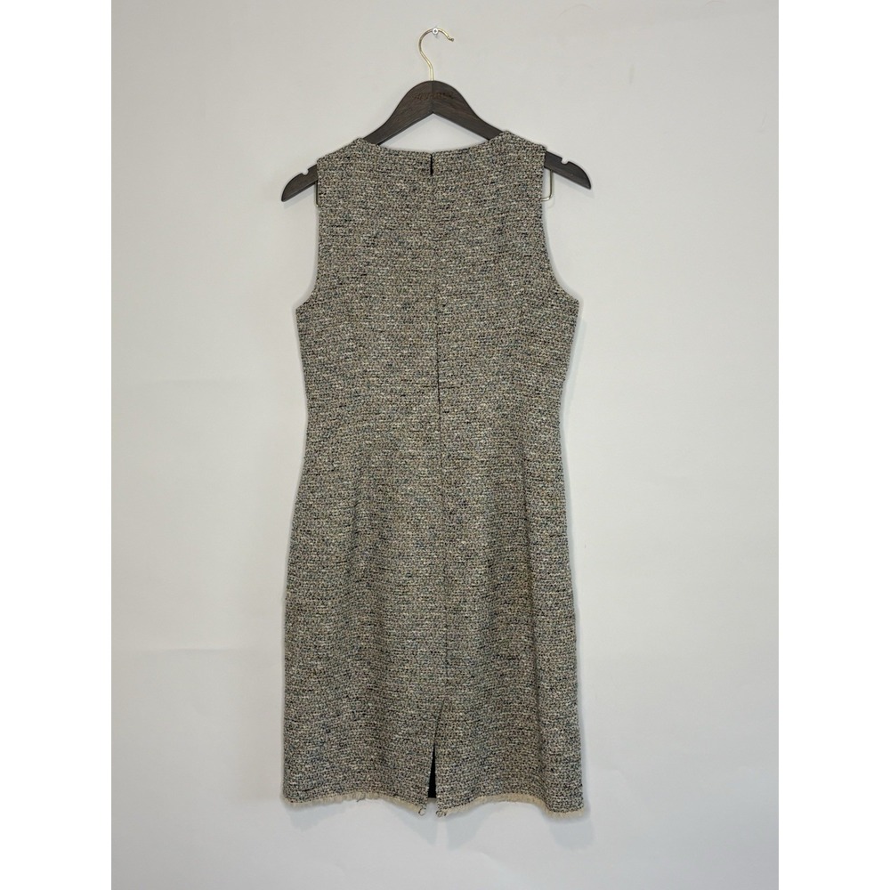 Theory Womens 8 Betty Tweed Sheath Dress Sleeveless Lined Knee Length Work